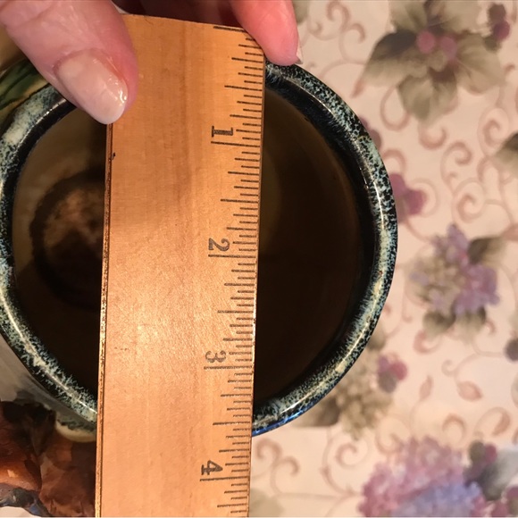 HAND CRAFTED VASE ADDED VINES AND FRUIT - Picture 16 of 16